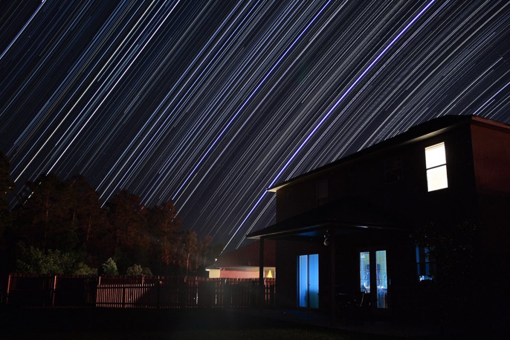 backyard star trails