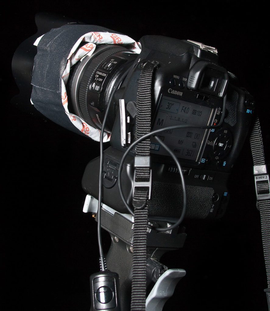 camera with hand warmers to keep the lens from fogging