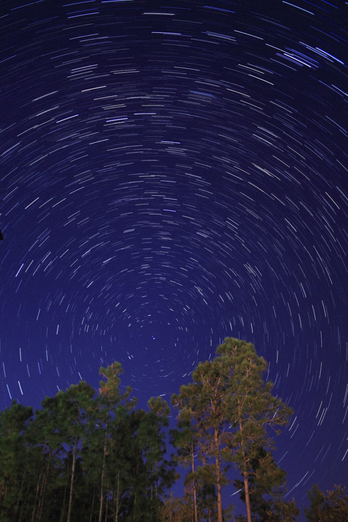 Star Trails Exposure Time of 20 Minutes