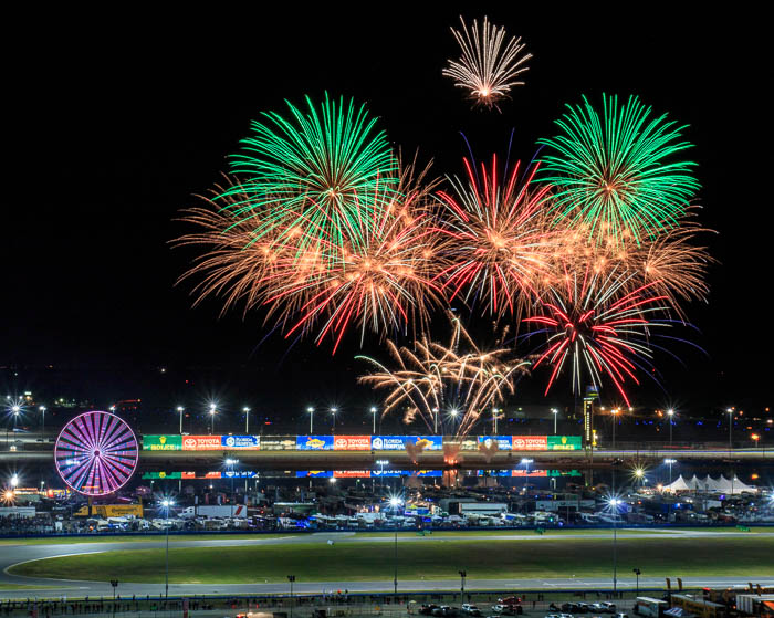 Fireworks over the Rolex 24 at Daytona International Speedway