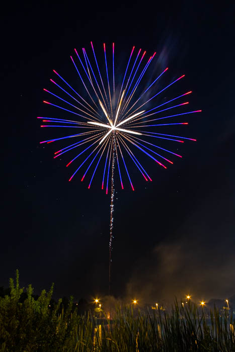 Fireworks over Christ’s Church in Jacksonville, Florida