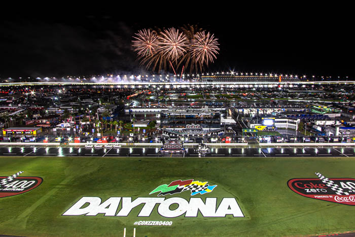 Fireworks over the Coke Zero 400 at Daytona International Speedway